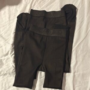 Two Pair Fleece Lined Leggings